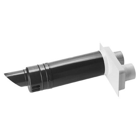 Burgerhout geveldoorvoer Aluminium 125/80 met broekstuk 80/80mm