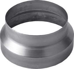 Burgerhout verloopstuk 200-250 aluminium 400450441