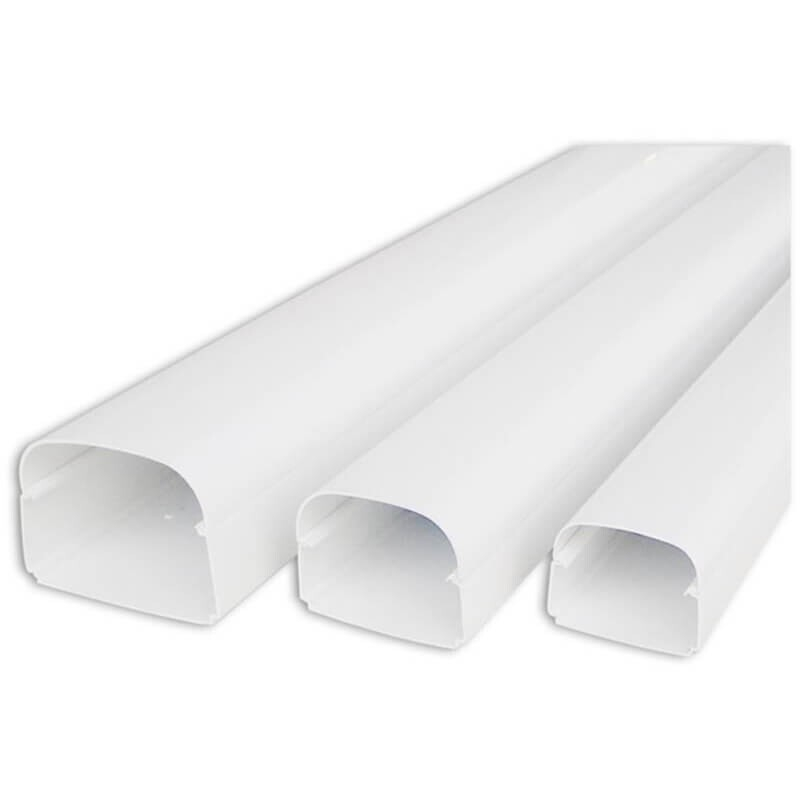 Tecnosystemi Optima leidinggoot T75 lengte van 2m (74 x 56mm) Zuiverwit SCW100068