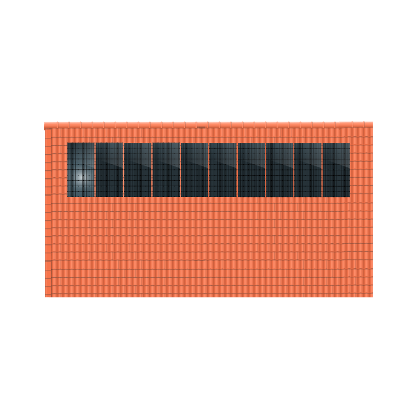 ClickFit EVO 1x10 Portrait. 1 rij van 10 panelen