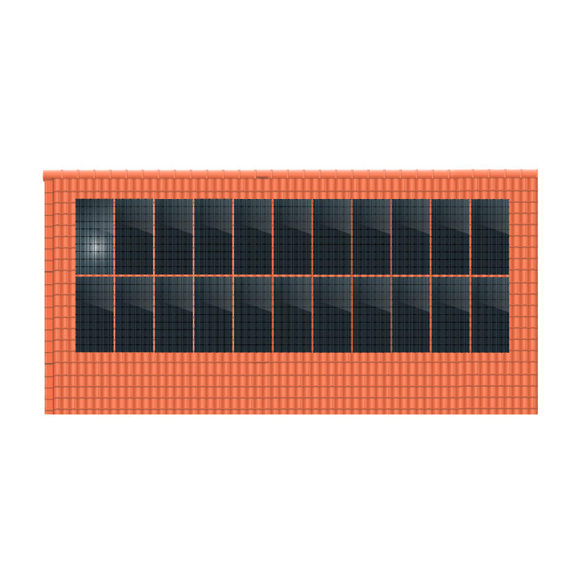 ClickFit EVO 2x11 Portrait. 2 rijen van 11 panelen