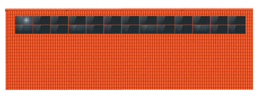 ClickFit EVO 2x13 Landscape. 2 rijen van 13 panelen
