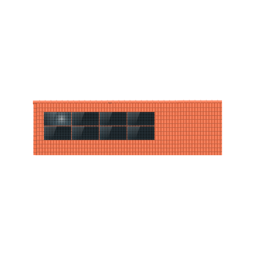 ClickFit EVO 2x4 Landscape. 2 rijen van 4 panelen