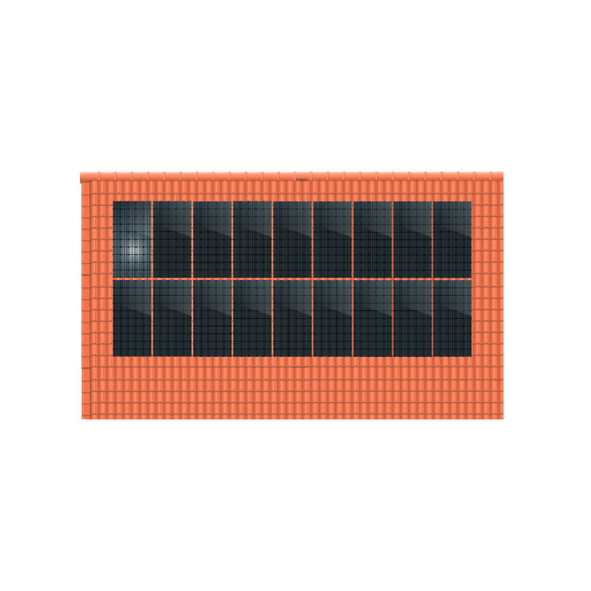 ClickFit EVO 2x9 Portrait. 2 rijen van 9 panelen