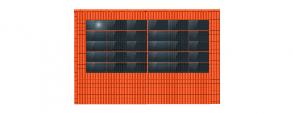 ClickFit EVO 5x6 Landscape. 5 rijen van 6 panelen