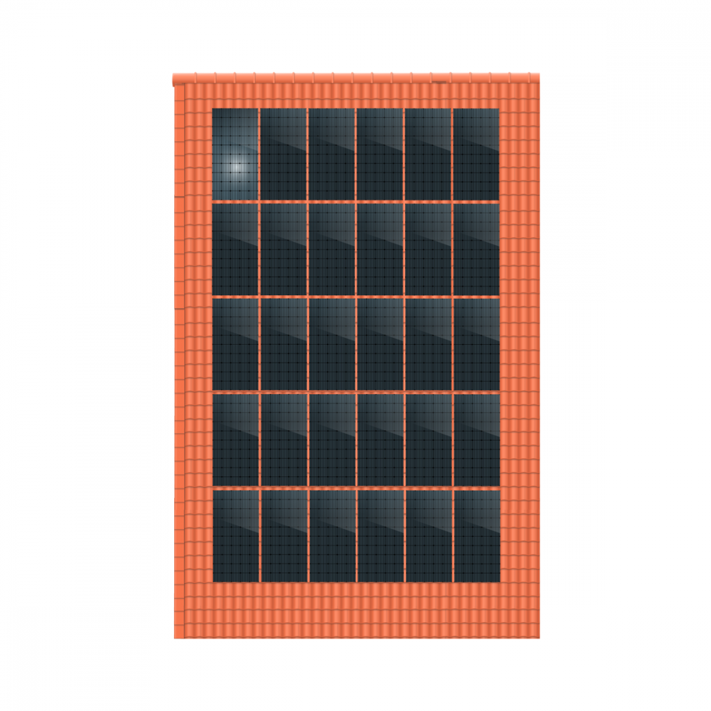 ClickFit EVO 5x6 Portrait. 5 rijen van 6 panelen