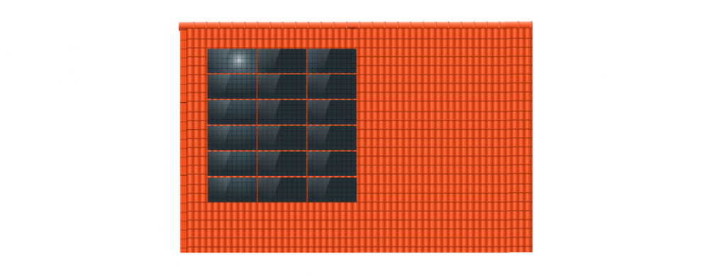 ClickFit EVO 6x3 Landscape. 6 rijen van 3 panelen