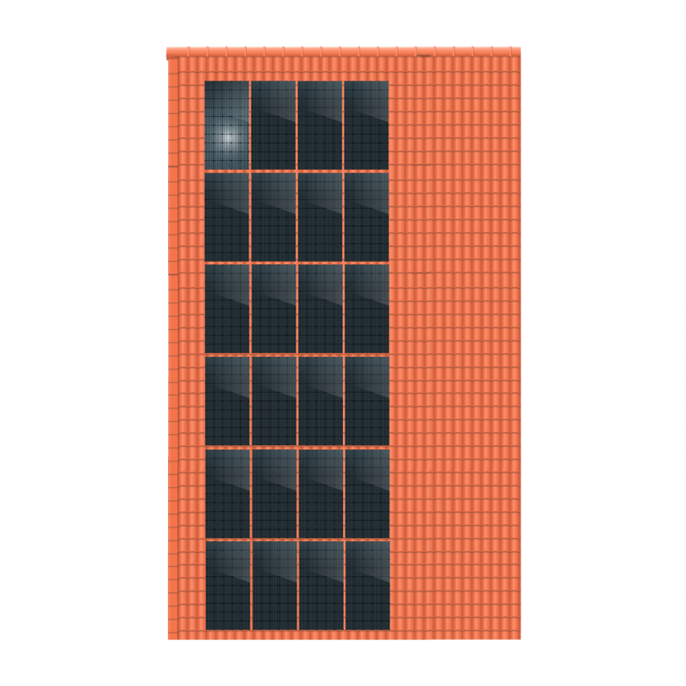 ClickFit EVO 6x4 Portrait. 6 rijen van 4 panelen