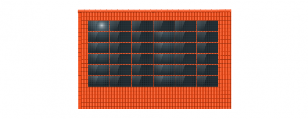 ClickFit EVO 6x6 Landscape. 6 rijen van 6 panelen