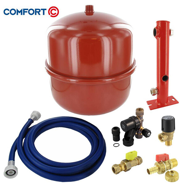 Comfort Aansluitpakket Basic 18 liter rood 0,5 bar