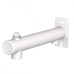 Comfort expansievatbeugel 3-gats rond wit met puntstuk en ontluchter