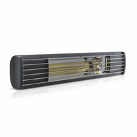 Etherma EXO Dark 2000W RF Zwart met schakelaar en geïntegreerde draadloze bediening (45016)