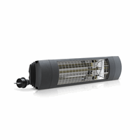 Etherma EXO Comfort 1800W RC met schakelaar en geïntegreerde draadloze bediening Zwart 9011 (45054)