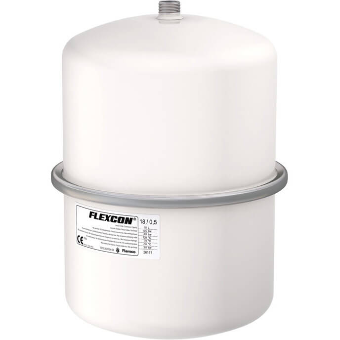 Flamco Flexcon Expansievat 18 liter wit 0,5 bar