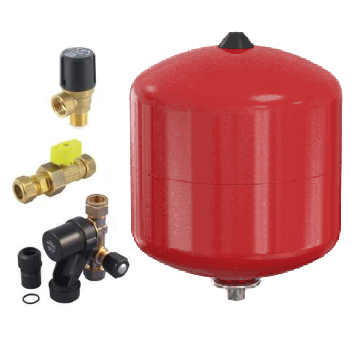 Flamco Renovatiepakket 18 liter rood 0,5 bar