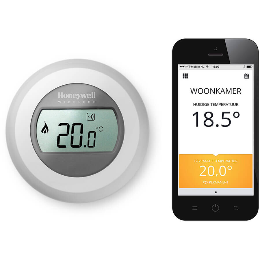 Honeywell Round Connected Modulation slimme thermostaat