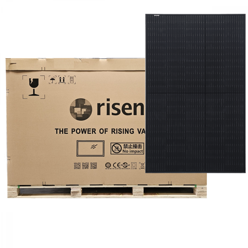 Pallet (36 stuks)  |  Risen Titan-S 400 Wp Mono Perc All Black 1754×1096×30 mm