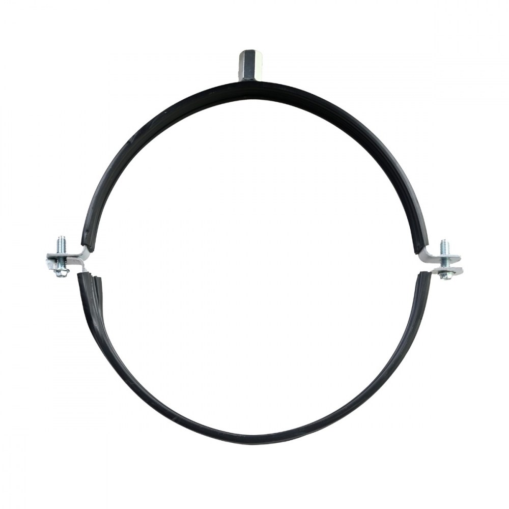 R-Vent spiro beugel Ø125 mm M8/10 met rubberen inlage sendzimir verzinkt SOPOX0125