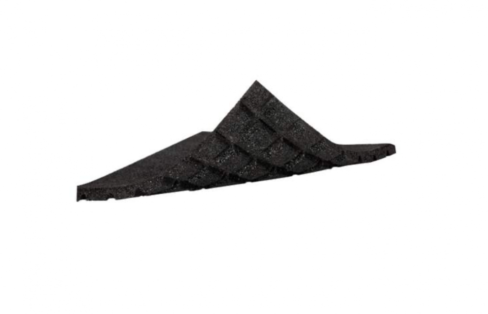 AircoBase anti-tril tegel van recycled rubber 500 x 500 x 25 mm