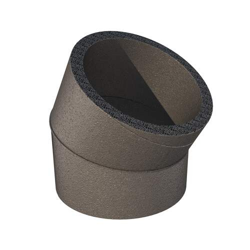 Ubbink Aerfoam Bocht 30° EPE Ø150 mm, grijs 0188271