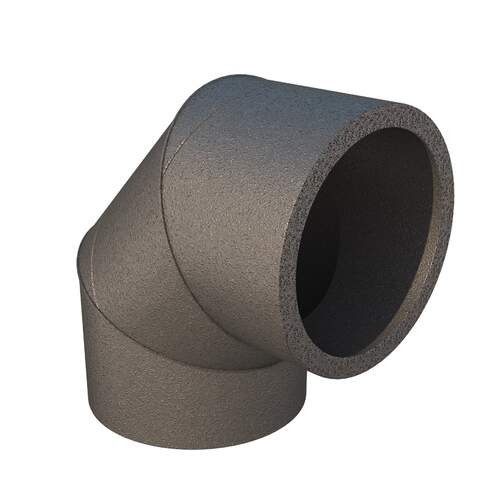 Ubbink Aerfoam Bocht 90° EPE Ø150 mm, grijs 0188273