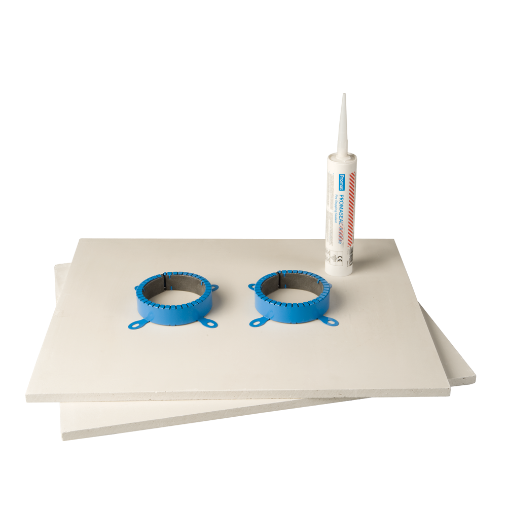 Ubbink Rolux ProTect Brandwerende plaat schacht afsluiting set 80-80mm 0718125
