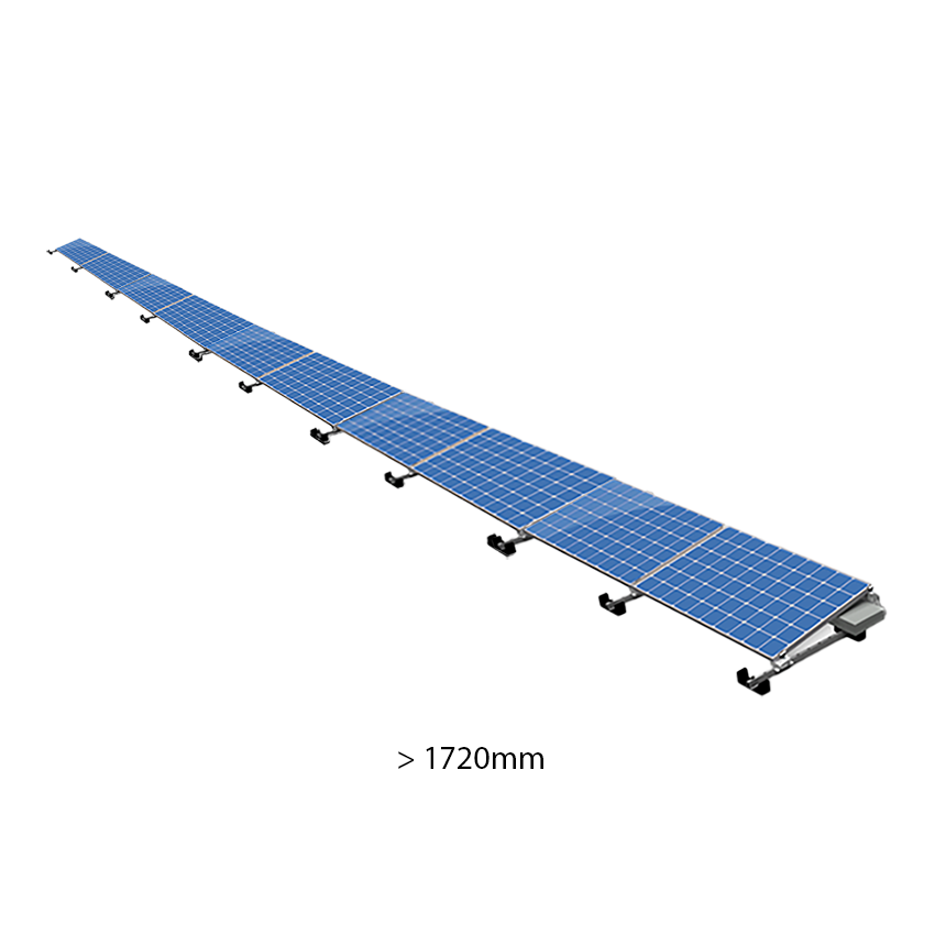 ValkPro+ 1x10 Landscape voor panelen &gt;1720mm. 1 rij van 10 panelen