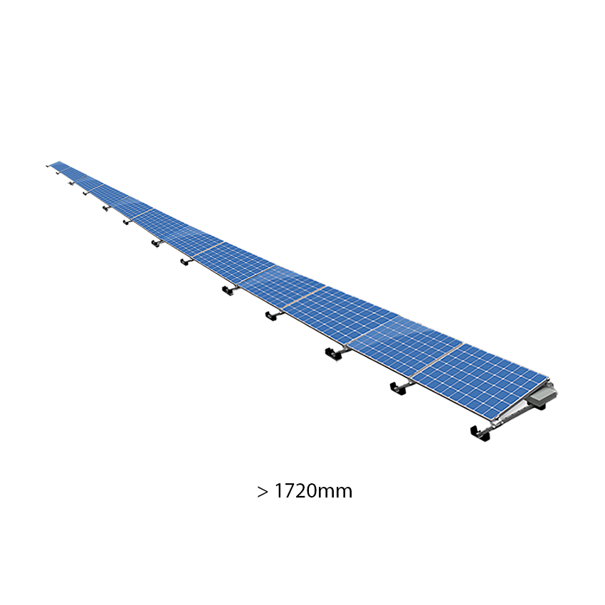 ValkPro+ 1x12 Landscape voor panelen &gt;1720mm. 1 rij van 12 panelen