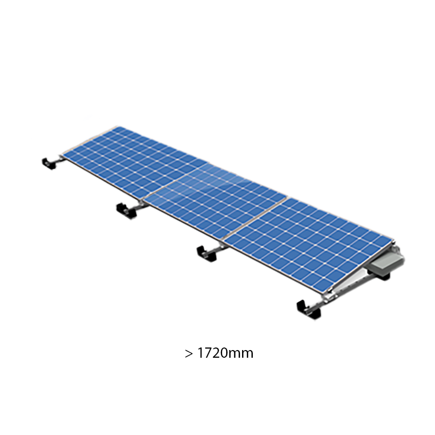 ValkPro+ 1x3 Landscape voor panelen &gt; 1720mm 1 rij van 3 panelen