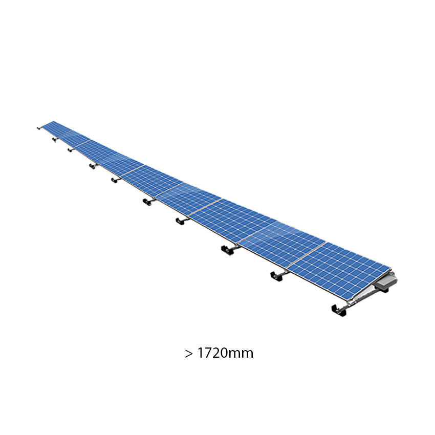 ValkPro+ 1x9 Landscape voor panelen &gt;1720mm. 1 rij van 9 panelen