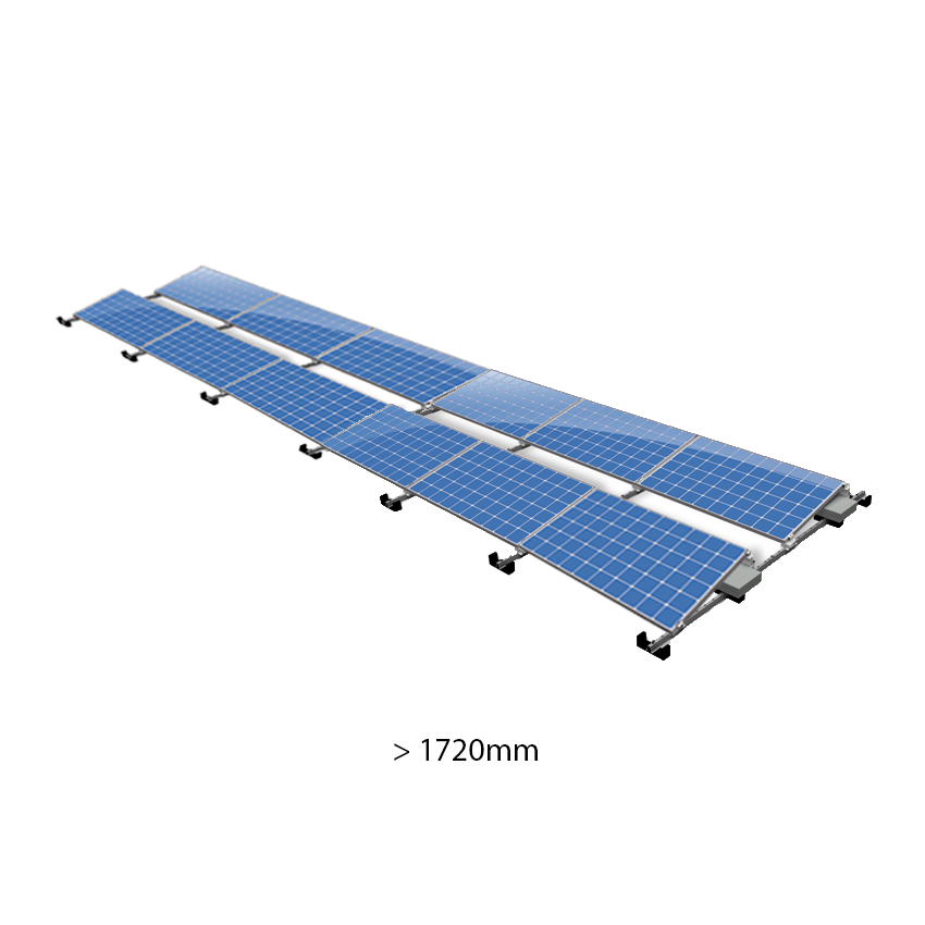 ValkPro+ 2x6 Landscape voor panelen &gt;1720mm. 2 rijen van 6 panelen