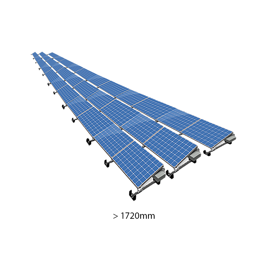 ValkPro+ 3x11 Landscape. 3 rijen van 11 panelen (Paneel lengte 1720-1920mm)