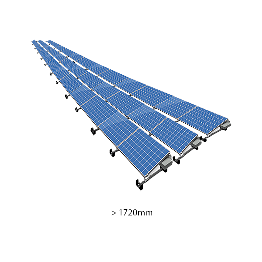ValkPro+ 3x12 Landscape. 3 rijen van 12 panelen (Paneel lengte 1720-1920mm)