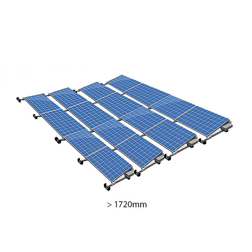 ValkPro+ 4x4 Landscape voor panelen &gt;1720mm. 4 rijen van 4 panelen