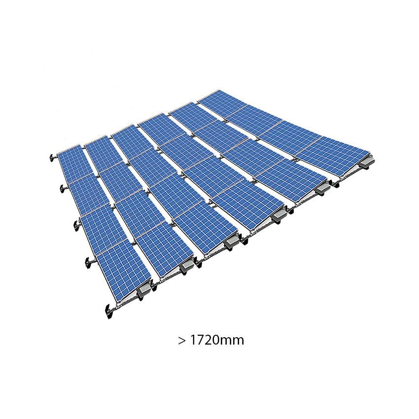 ValkPro+ 6x4 Landscape. 6 rijen van 4 panelen (Paneel lengte 1720-1920mm)