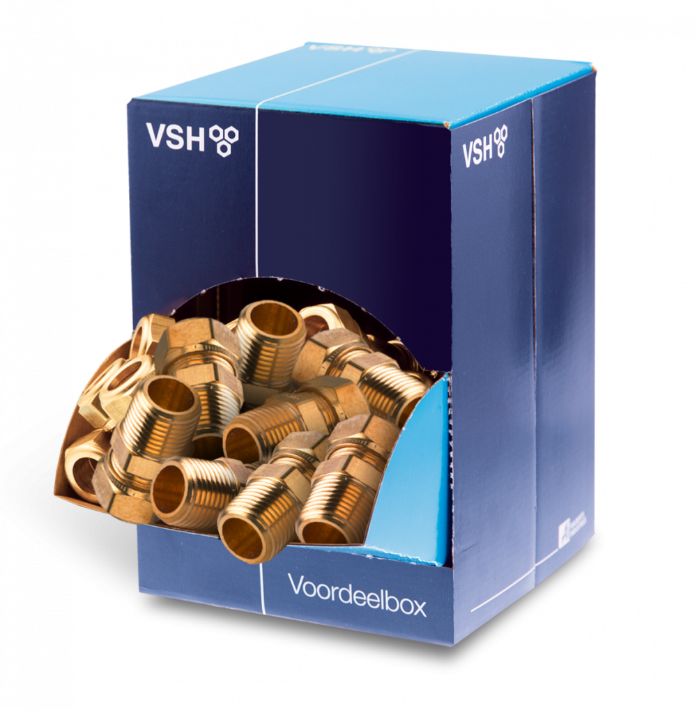 VSH puntstuk 1/2"bux15mm (0889240) Voordeelbox 40 stuks