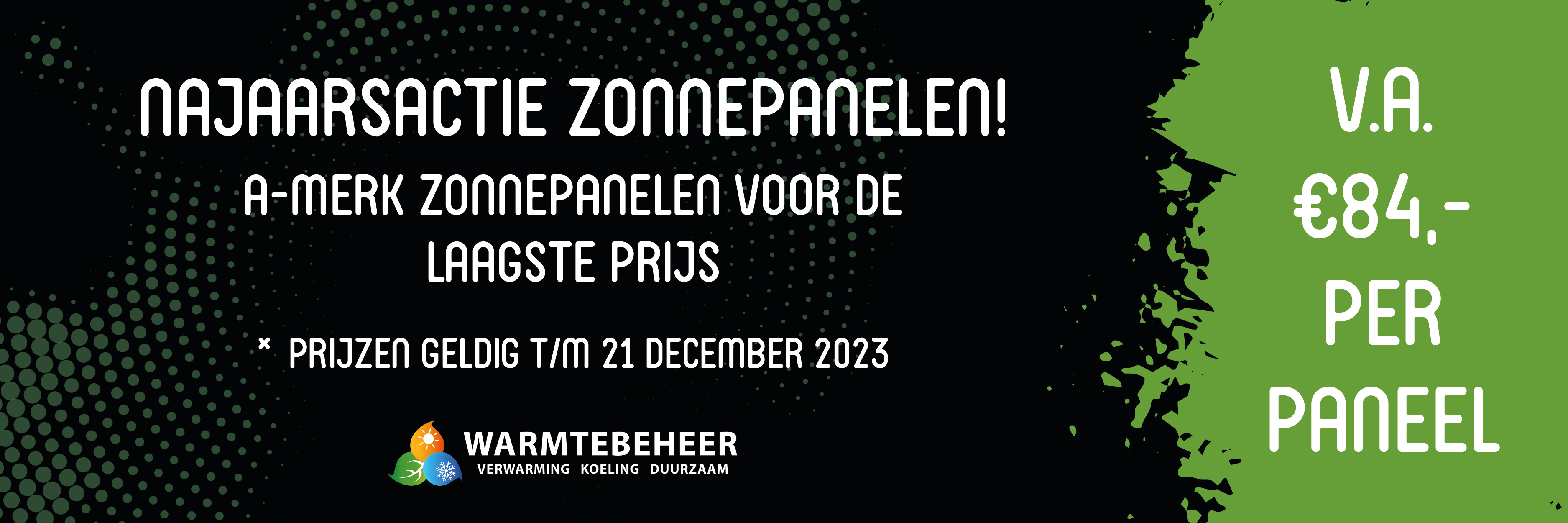 Najaarsactie zonnepanelen